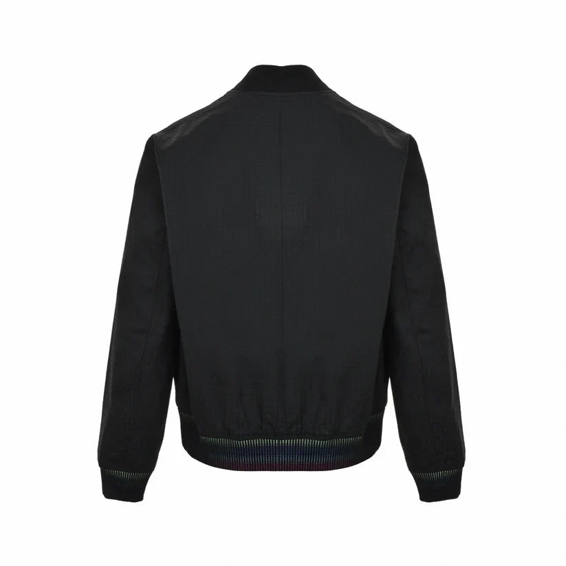 Gradient Cuff Wool-Blend Evening Cardigan