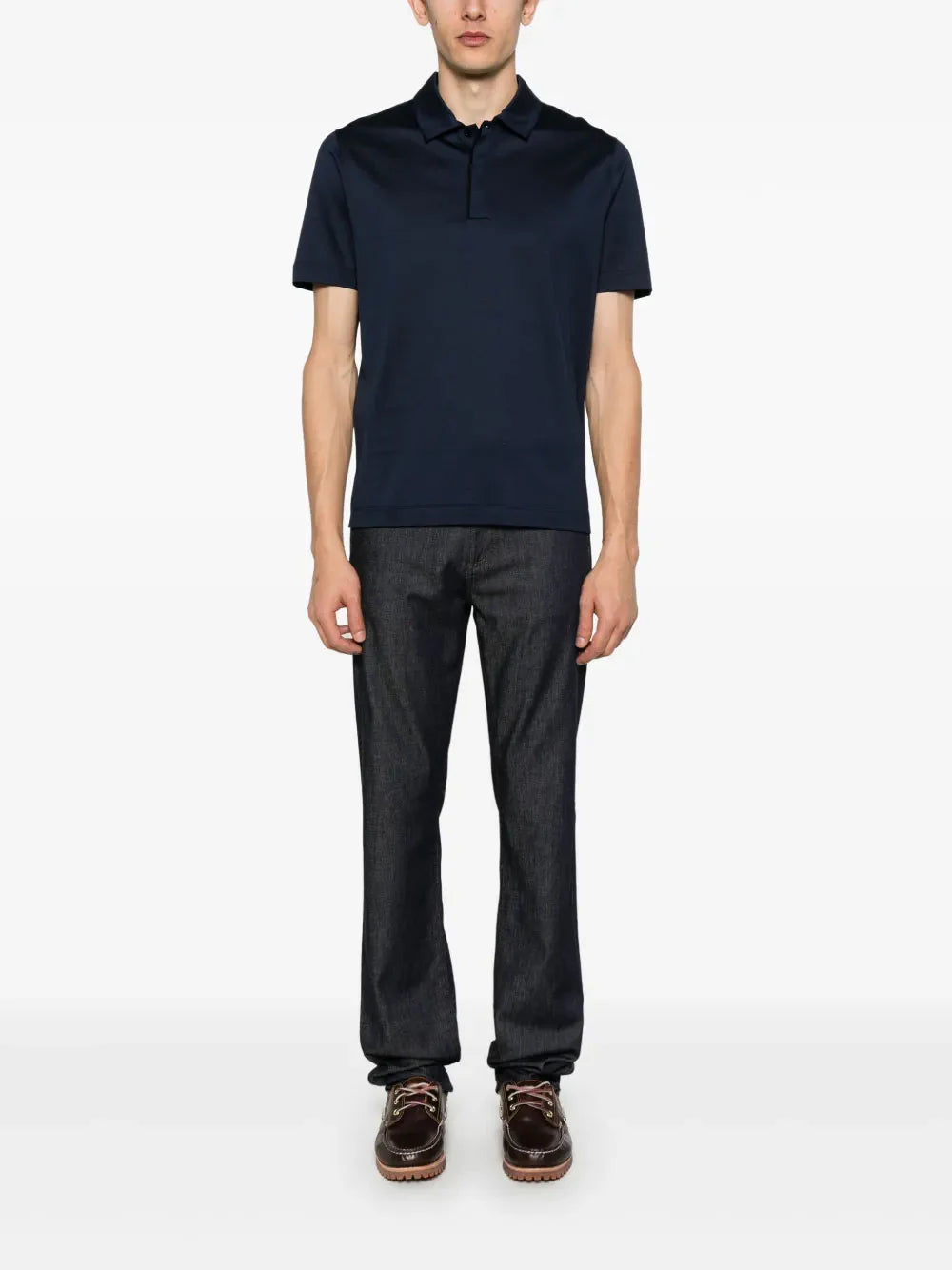 Knitted polo shirt