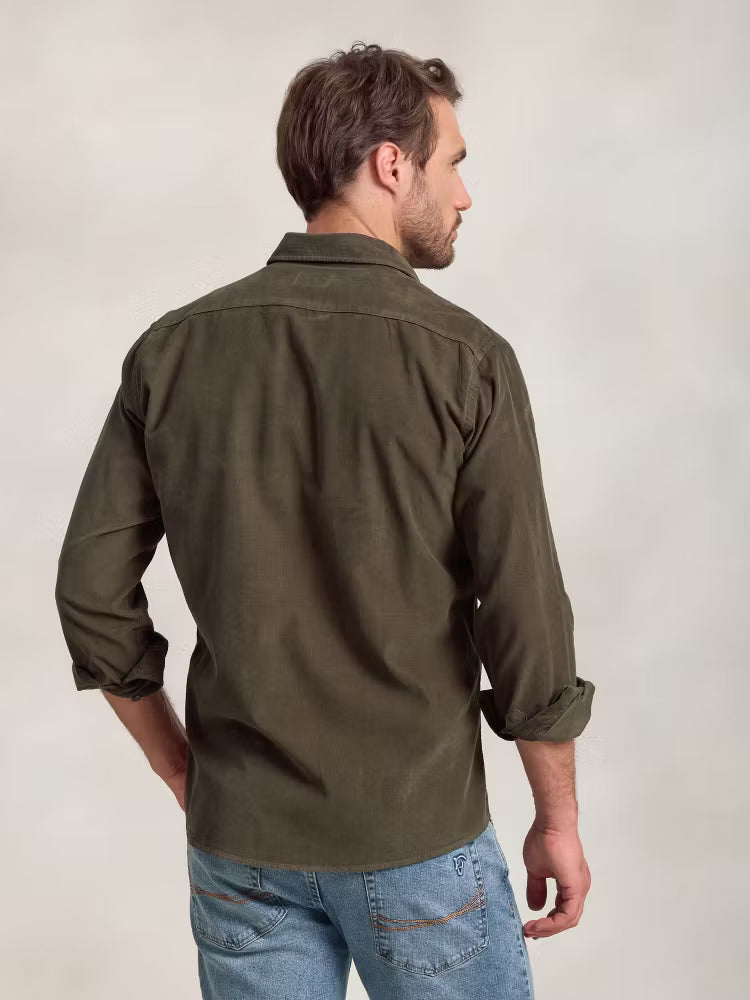 Caza corduroy shirt with pockets
