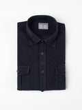 Corduroy shirt with pockets | Navy
