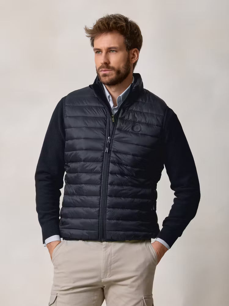 Quilted Gilet | Navy