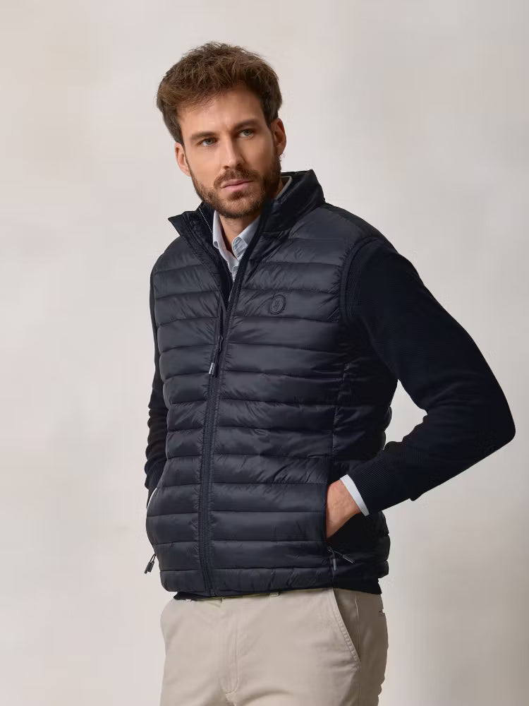 Quilted Gilet | Navy