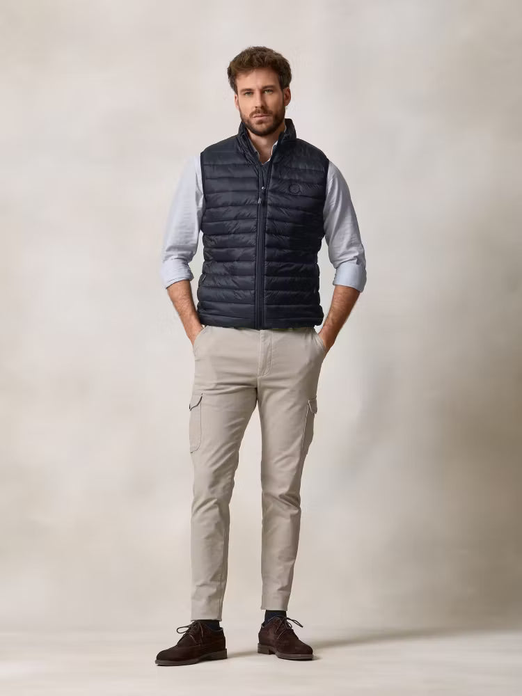 Quilted Gilet | Navy