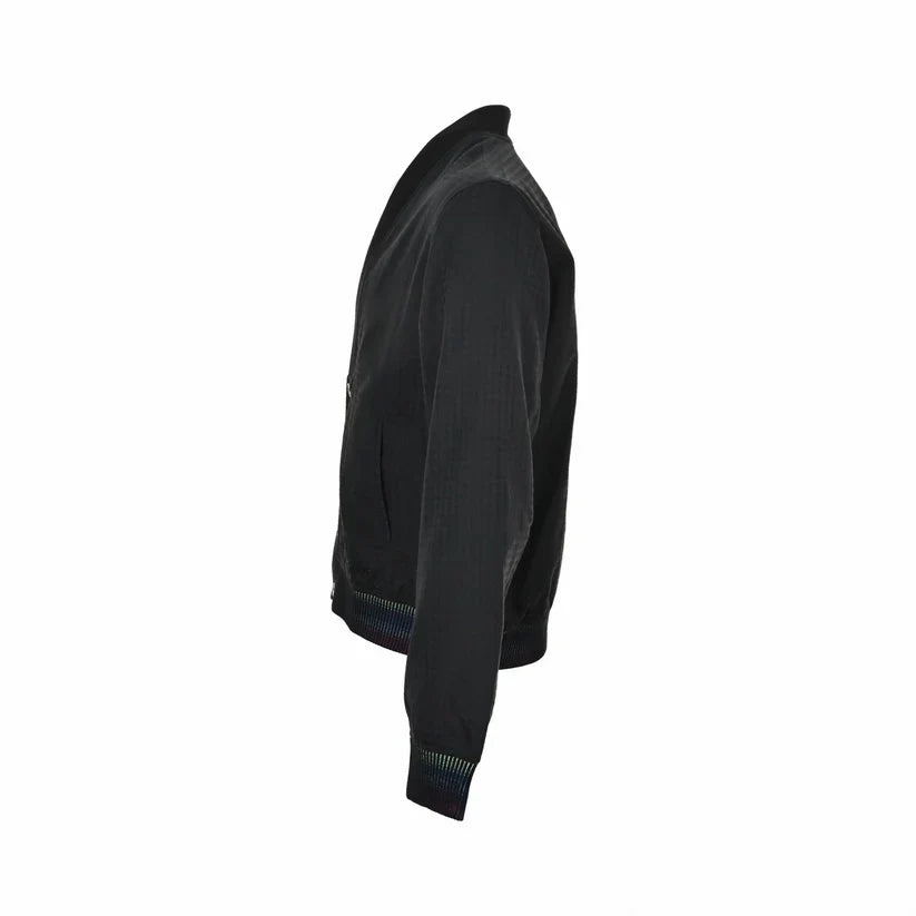 Gradient Cuff Wool-Blend Evening Cardigan