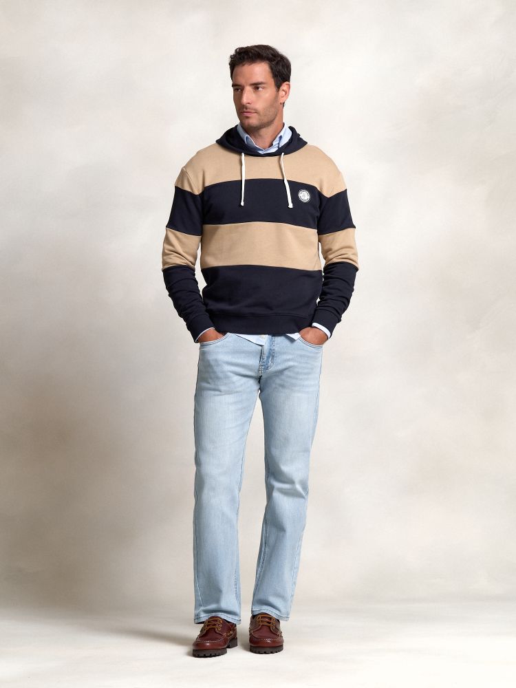 Striped Hooded Sweatshirt | Arena