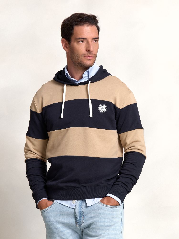 Striped Hooded Sweatshirt | Arena