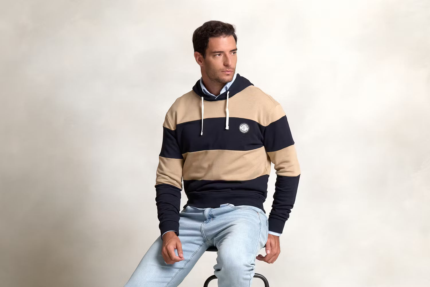 Striped Hooded Sweatshirt | Arena